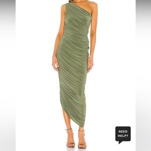 Norma Kamali Diana Gown Celadon